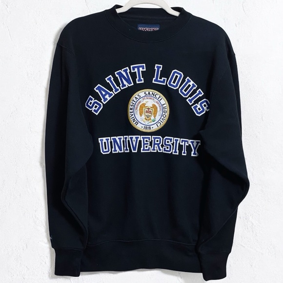 Jansport Sweaters - Jansport VTG Saint Louis University Embroidered Patch Long Sleeve Sweater Unisex